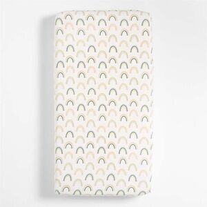 Crate&Kids Asha Organic Cotton Rainbow Baby Crib Fitted Sheet